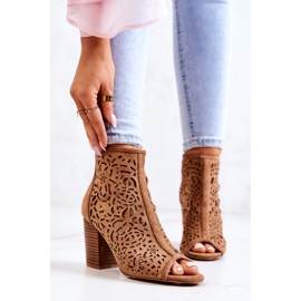 FB1 Harjakattoiset saappaat Post Camel Bretagnessa ruskea 1