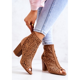 FB1 Harjakattoiset saappaat Post Camel Bretagnessa ruskea 2