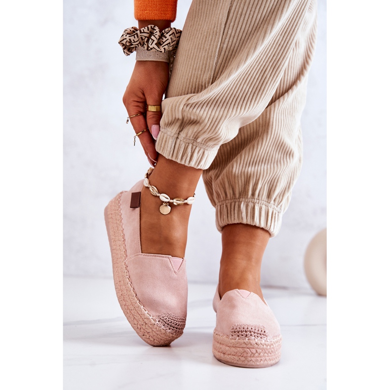 FB2 Slip-on Suede Espadrilles Pink Lesley vaaleanpunainen 2