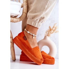 FB2 Lesley Orange Slip-On Suede Espadrilles oranssi 1