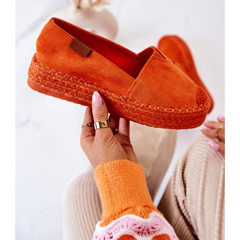FB2 Lesley Orange Slip-On Suede Espadrilles oranssi 2