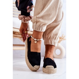 FB2 Musta Lesley Suede Slip On Espadrilles 1