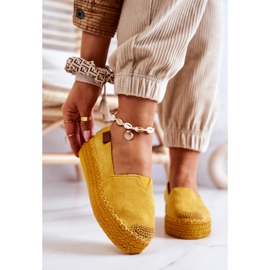 FB2 Lesley Yellow Suede Slip On Espadrilles keltainen 2