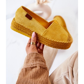 FB2 Lesley Yellow Suede Slip On Espadrilles keltainen 1