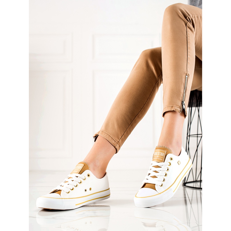 Naisten Big Star -lenkkarit HH274458 valkoinen 2