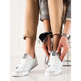 Naisten Big Star -lenkkarit FF274024 valkoinen 2