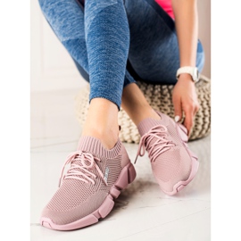 Naisten tennarit Big Star JJ274266 vaaleanpunainen 2