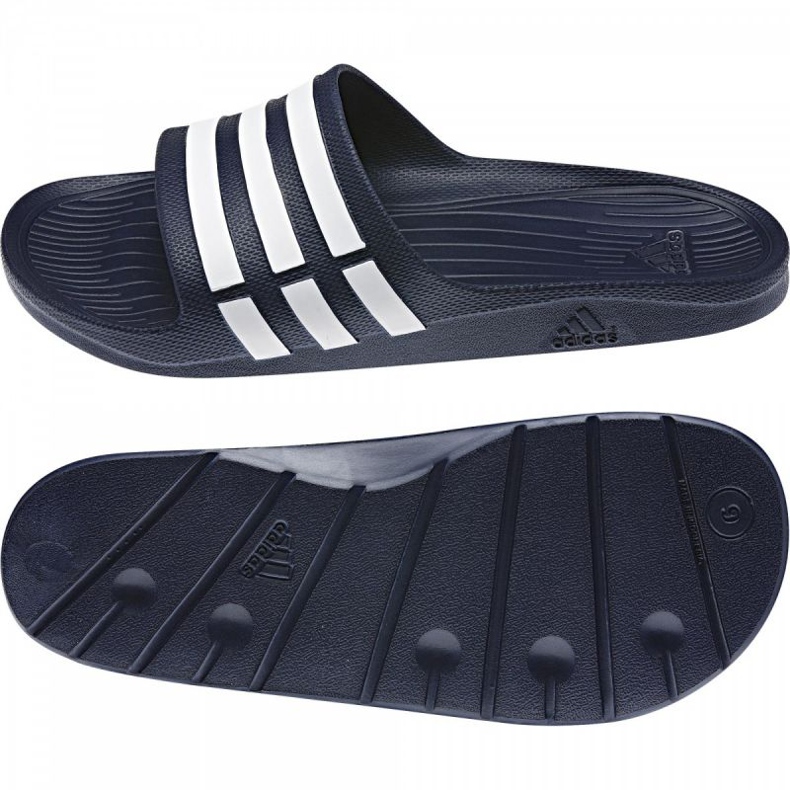 Adidas Duramo Slide G15892 tossut valkoinen laivastonsininen 1