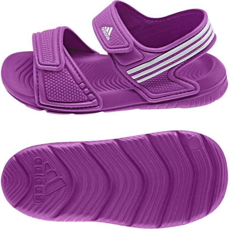 Adidas Akwah 9 Kids B40662 sandaalit violetti sininen 1