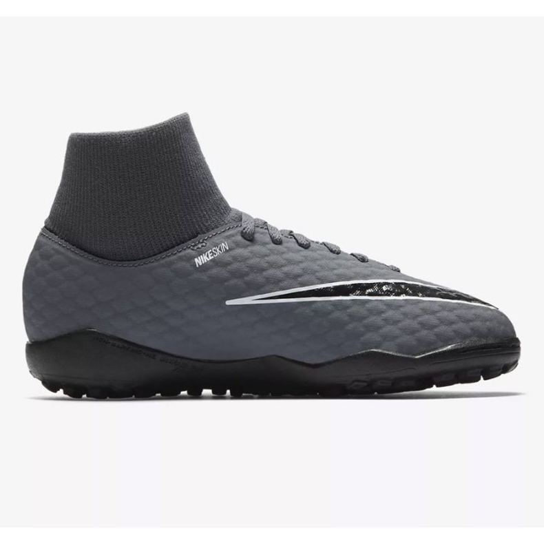 Nike Hypervenom PhantomX 3 Academy Df Tf Jr AH7293-081 jalkapallokengät monivärinen harmaa 1