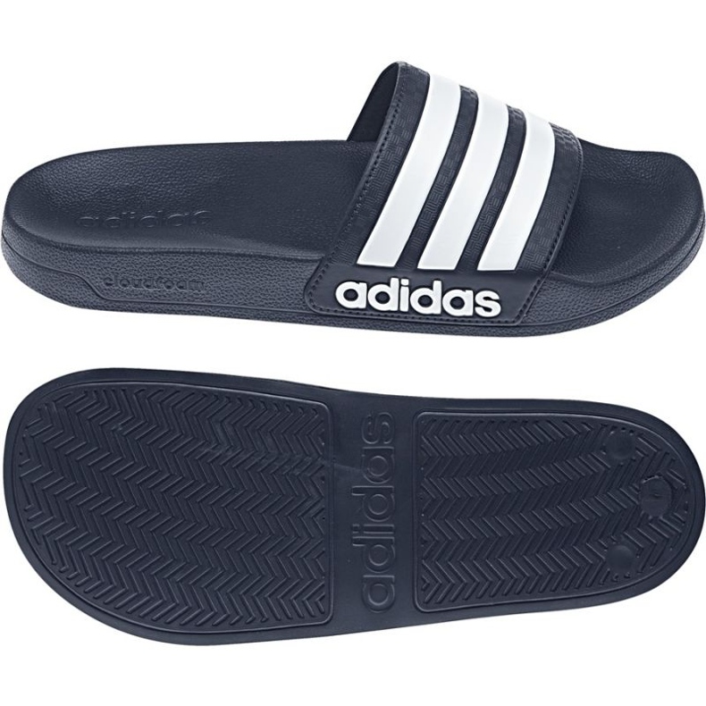 Adidas Adilette Shower AQ1703 -tossut valkoinen laivastonsininen 1