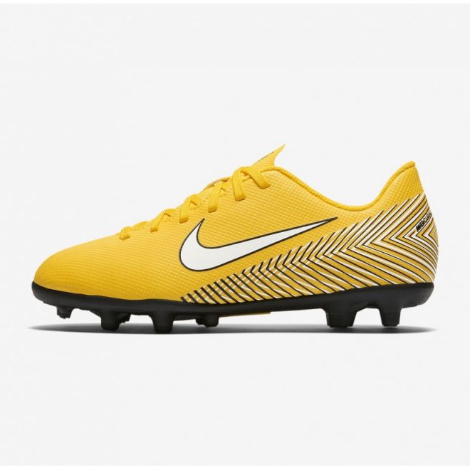 Nike Mercurial Vapor 12 Club Neymar Mg Jr AO9472-710 jalkapallokengät monivärinen keltaiset 2