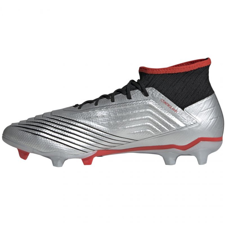 Adidas Predator 19.2 Fg M F35601 jalkapallokengät musta / hopea hopea 1