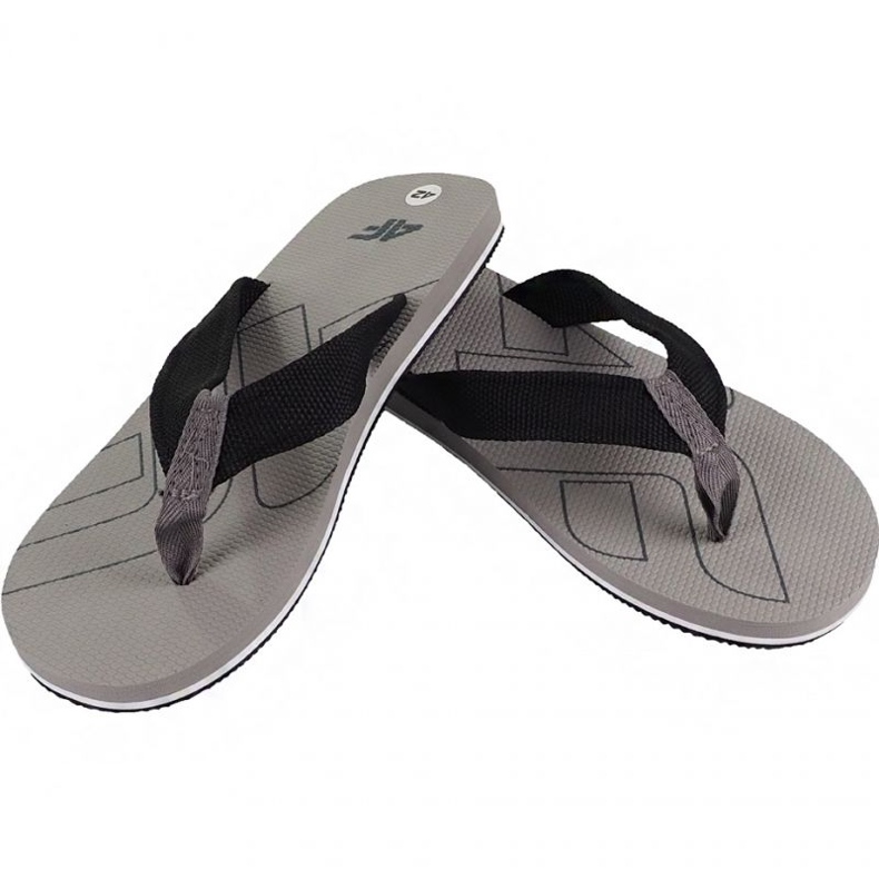 Tossut 4F M H4L19 KLM003 83S beige musta ruskea 1