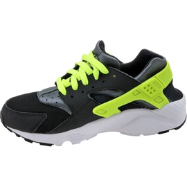 Nike Huarache Run Gs W 654275-017 kengät musta keltainen 1