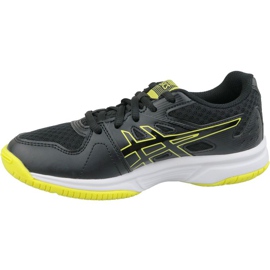 Asics Upcourt 3 Gs Jr 1074A005-003 lentopallokengät musta musta 1