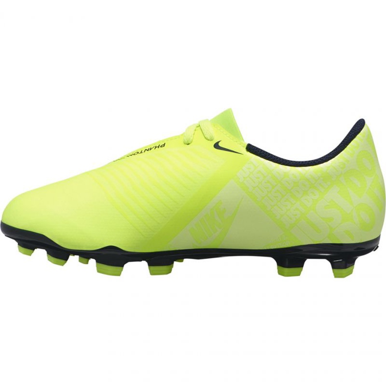 Nike Phantom Venom Club Fg Jr AO0396-717 jalkapallokengät keltainen keltainen 1