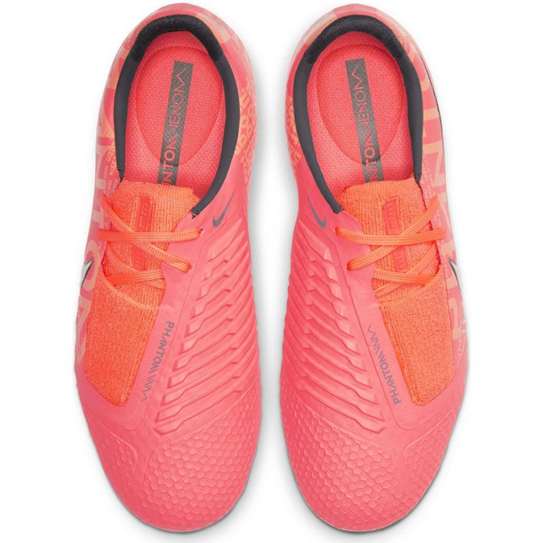 Nike Phantom Venom Elite Fg Jr AO0401810 jalkapallokengät monivärinen appelsiinit ja punaiset 1