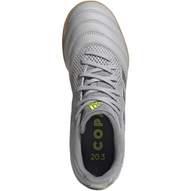 Adidas Copa 20.3 In Sala Jr EF8338 jalkapallokengät harmaa harmaan sävyjä 1