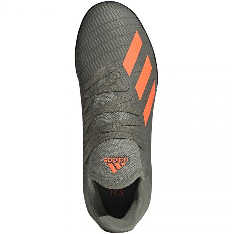 Adidas X 19.3 Tf Jr EF8375 jalkapallokengät vihreä vihreä 1