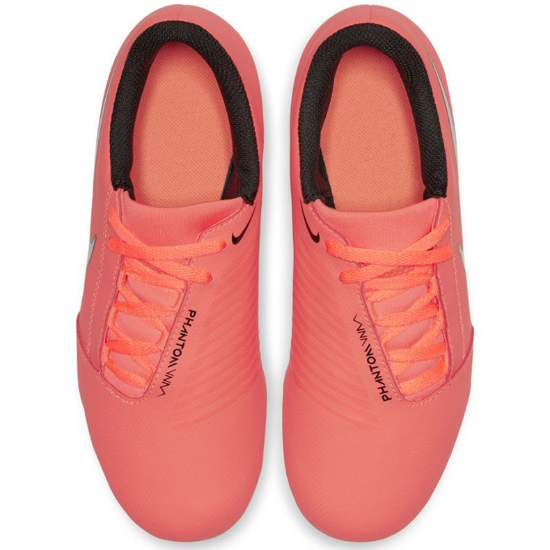 Nike Phantom Venom Club Fg Jr AO0396-810 jalkapallokengät oranssi appelsiinit ja punaiset 1