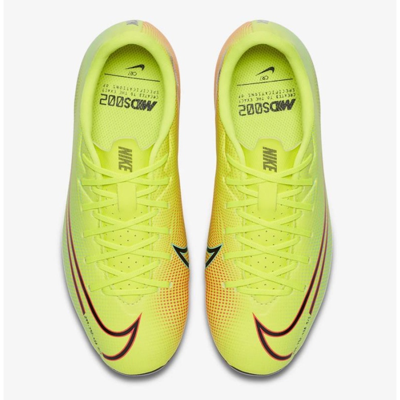 Nike Mercurial Vapor 13 Academy Mds FG / MG Jr CJ0980-703 jalkapallokengät keltainen keltaiset 1