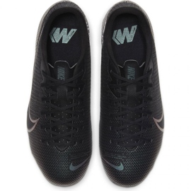 Nike Mercurial Vapor 13 Academy FG / MG Jr AT8123 010 jalkapallokengät harmaa musta 1