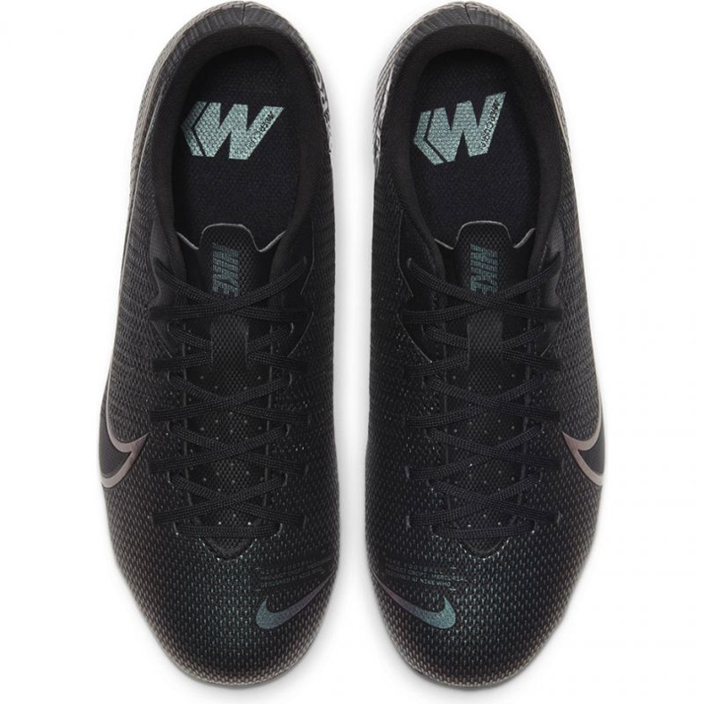 Nike Mercurial Vapor 13 Academy FG / MG Jr AT8123 010 jalkapallokengät harmaa musta 1