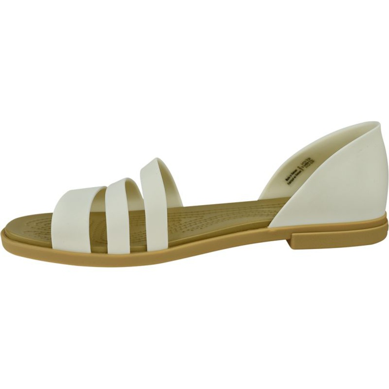 Crocs Tulum Open Flat W 206109-1CQ valkoinen 1