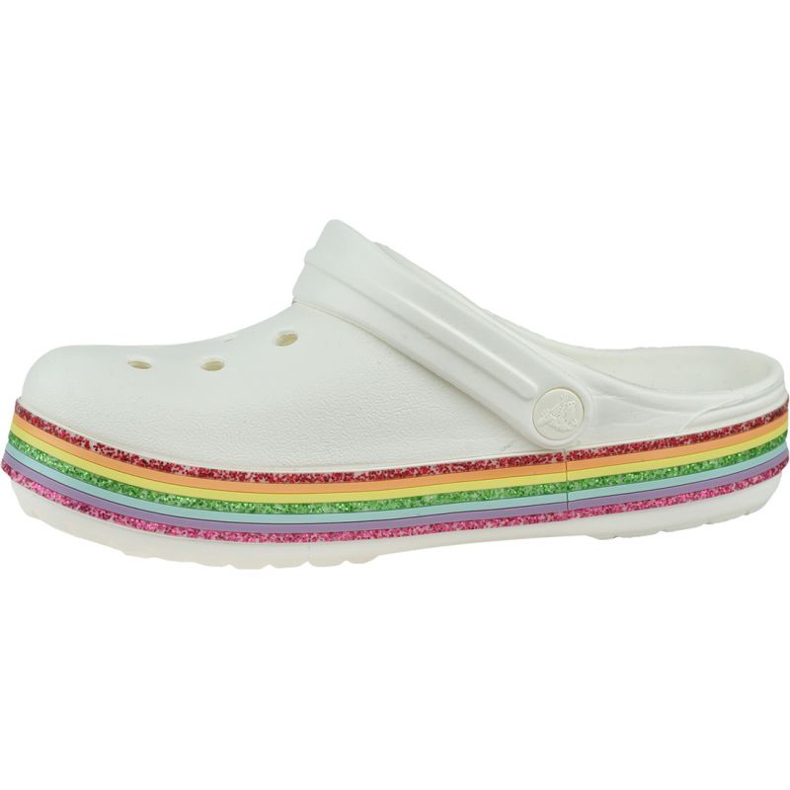 Crocs Rainbow Glitter Clog 206151-100 valkoinen 1