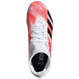 Adidas Predator 20.3 Fg Jr EG0927 jalkapallokengät monivärinen valkoinen 1
