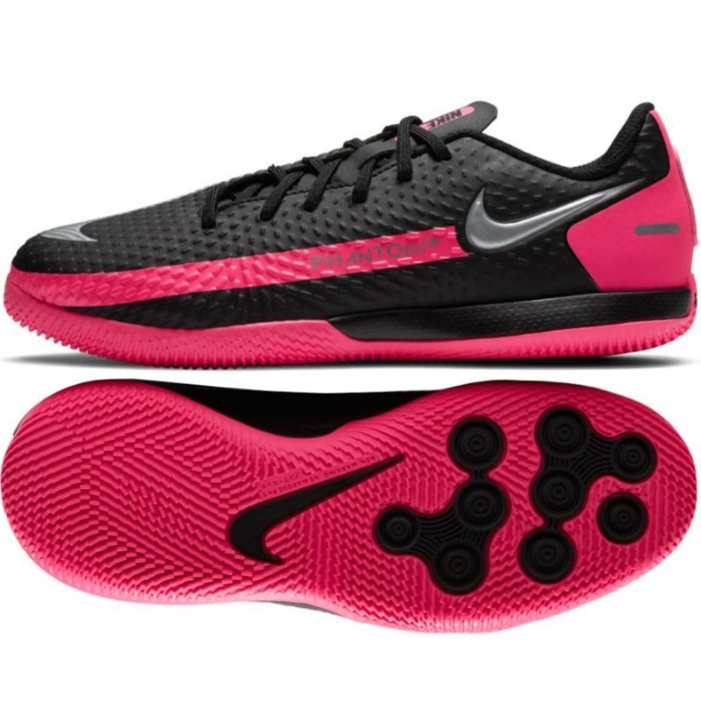 Nike Phantom Gt Academy Ic Jr CK8480-006 jalkapallokengät monivärinen musta 1