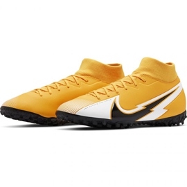 Nike Mercurial Superfly 7 Academy Tf M AT7978 801 jalkapallokengät keltaiset musta, keltainen, valkoinen 3