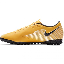 Nike Mercurial Vapor 13 Academy Tf M AT7996 801 jalkapallokengät musta, oranssi, keltainen keltaiset 2