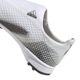 Adidas X Ghosted.3 Ll Tf Jr EG8150 jalkapallokengät harmaa / hopea, valkoinen, harmaa / hopea valkoinen 6