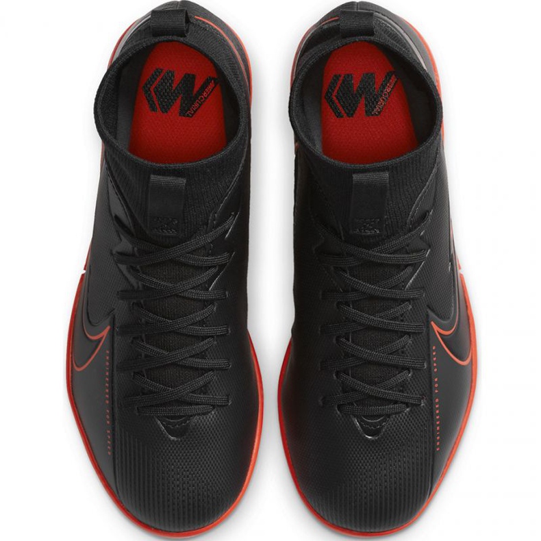 Nike Mercurial Superfly 7 Academy Ic Jr AT8135 060 jalkapallokengät harmaa musta 1