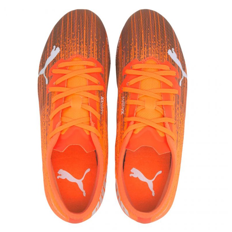 Jalkapallokengät Puma Ultra 1.1 Fg Ag Jr 106097 01 monivärinen appelsiinit ja punaiset 2