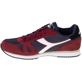 Kengät Diadora Simple Run M 101-173745-01-C8913 valkoinen punainen laivastonsininen 1