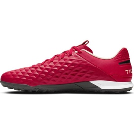 Nike Tiempo Legend 8 Academy Tf M AT6100 608 jalkapallokengät punainen appelsiinit ja punaiset 1