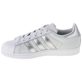Adidas W Superstar W CG6452 kengät valkoinen hopea 1