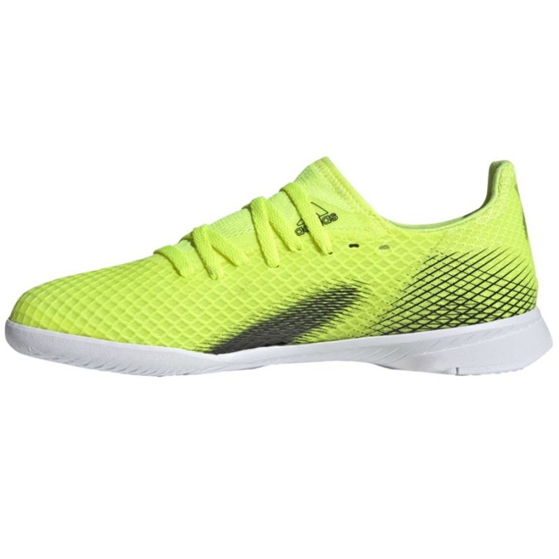 Adidas X Ghosted.3 In Jr FW6924 jalkapallokengät valkoinen, keltainen neon vihreä 1