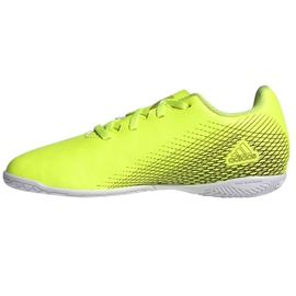Adidas X Ghosted.4 Jr FW6923 jalkapallokengät vihreä, keltainen neon vihreä 1