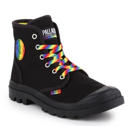 Kengät Palladium Pampa Pride Black / Rainbow W 76521-054-M musta 1