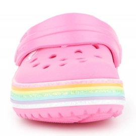 Crocs Crocband Rainbow Glitter Clg K 206151-669 vaaleanpunainen 2
