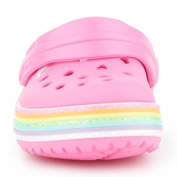 Crocs Crocband Rainbow Glitter Clg K 206151-669 vaaleanpunainen 2