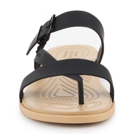 Crocs Tulum Toe Post Sandaalit W 206108-00W musta 2