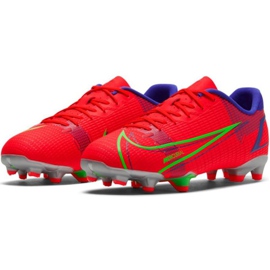 Nike Vapor 14 Academy FG / MG Jr CV0811 600 jalkapallokengät punainen appelsiinit ja punaiset 1