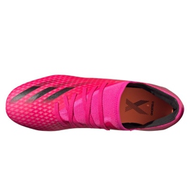 Adidas X Ghosted.3 Fg M FW6945 jalkapallokengät vaaleanpunainen grafiitti, vaaleanpunainen 3