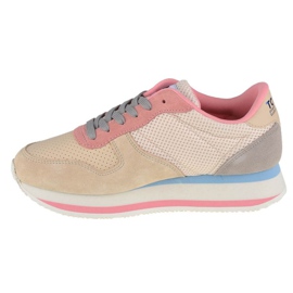 Tommy Hilfiger Jeans Flatform Runner W EN0EN01357-AA8 kengät beige vaaleanpunainen 1