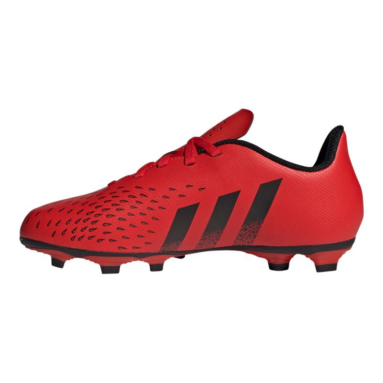 Adidas Predator Freak.4 FxG Jr FY6322 jalkapallokengät punainen appelsiinit ja punaiset 1